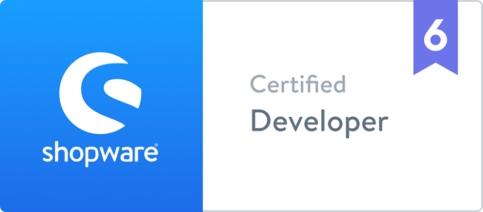 Shopware 6 Certified Developer Badge